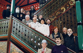 M.SIMEON and Priests in Bulgarian Embassy Paris